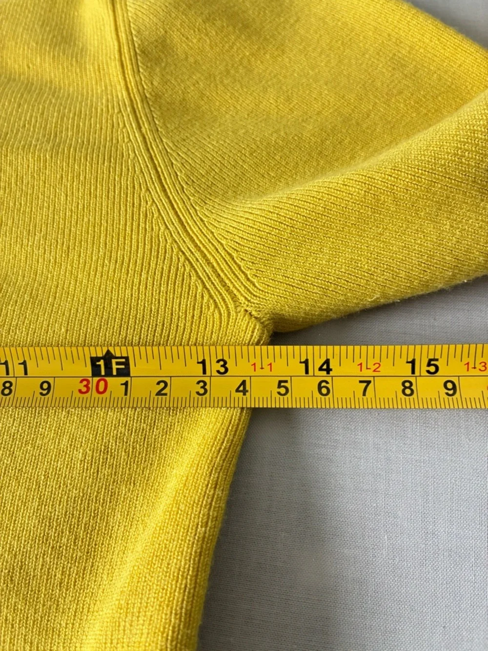 Maeve Anthropologie Women's Arlowe Bell-Sleeve Yellow Mock-Neck Sweater